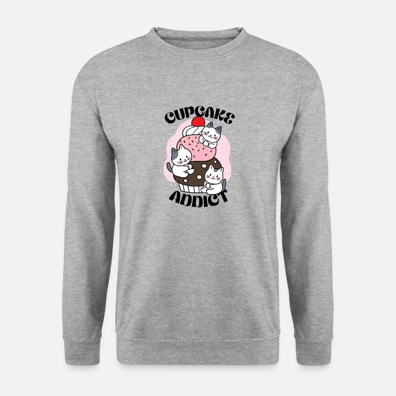 Cupcake addict - Unisex Sweatshirt - salt & pepper