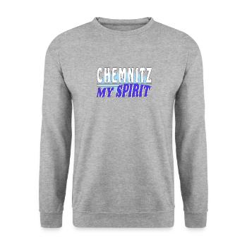 CHEMNITZ MON - Sweat-shirt Unisexe - gris chiné - Devant - Alina (178cm) & Michal (187cm)