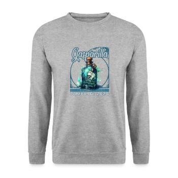 Gasparilla 2024 Message Bouteille Tampa FL - Sweat-shirt Unisexe - gris chiné - Devant - Alina (178cm) & Michal (187cm)
