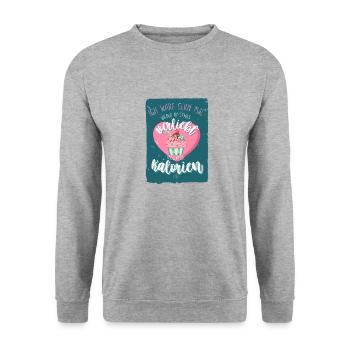 I would love to be in love again! Single Saying - Unisex Sweatshirt - salt & pepper - Front - Alina (178cm) & Michal (187cm)