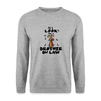 J’ai l’air d’un beau-frère - Sweat-shirt Unisexe - gris chiné - Devant - Alina (178cm) & Michal (187cm)