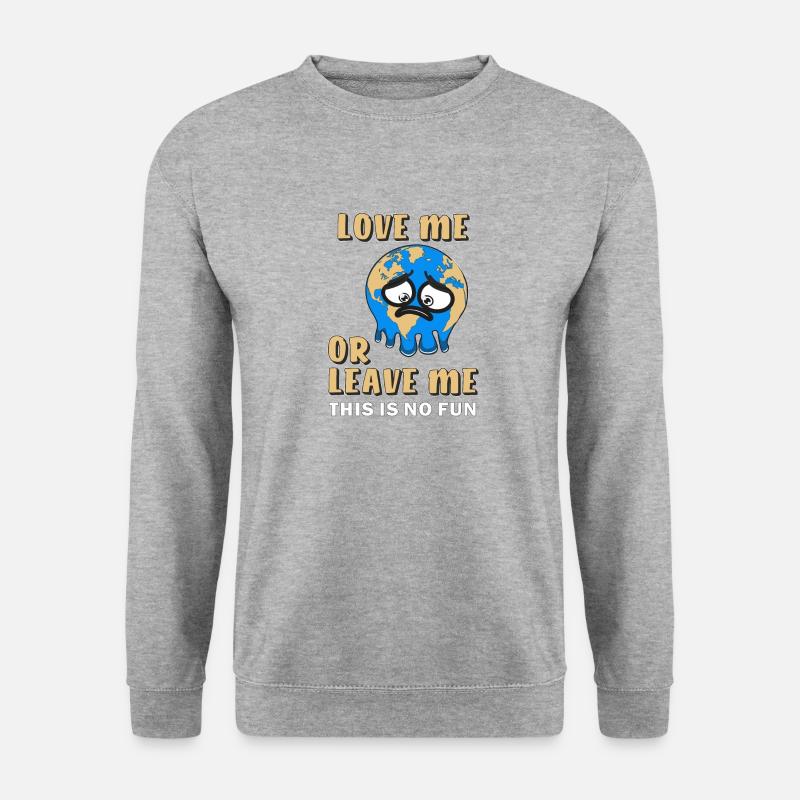 TERRE AIME-MOI OU QUITTE-MOI - Sweat-shirt Unisexe - gris chiné