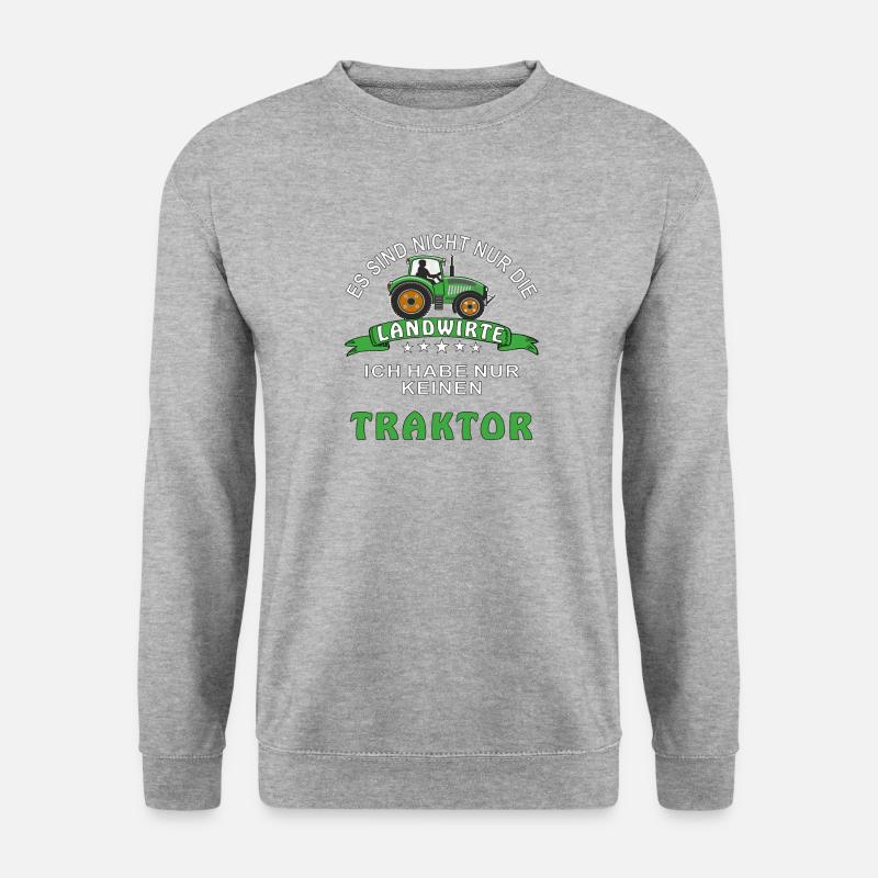 TRAKTOR LANDWIRT - Unisex Pullover - Weißgrau meliert