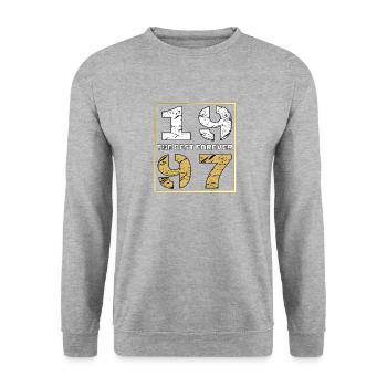 LE MEILLEUR POUR TOUJOURS 1997 - Sweat-shirt Unisexe - gris chiné - Devant - Alina (178cm) & Michal (187cm)