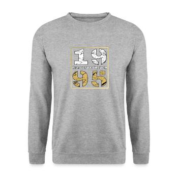 LE MEILLEUR POUR TOUJOURS 1995 - Sweat-shirt Unisexe - gris chiné - Devant - Alina (178cm) & Michal (187cm)