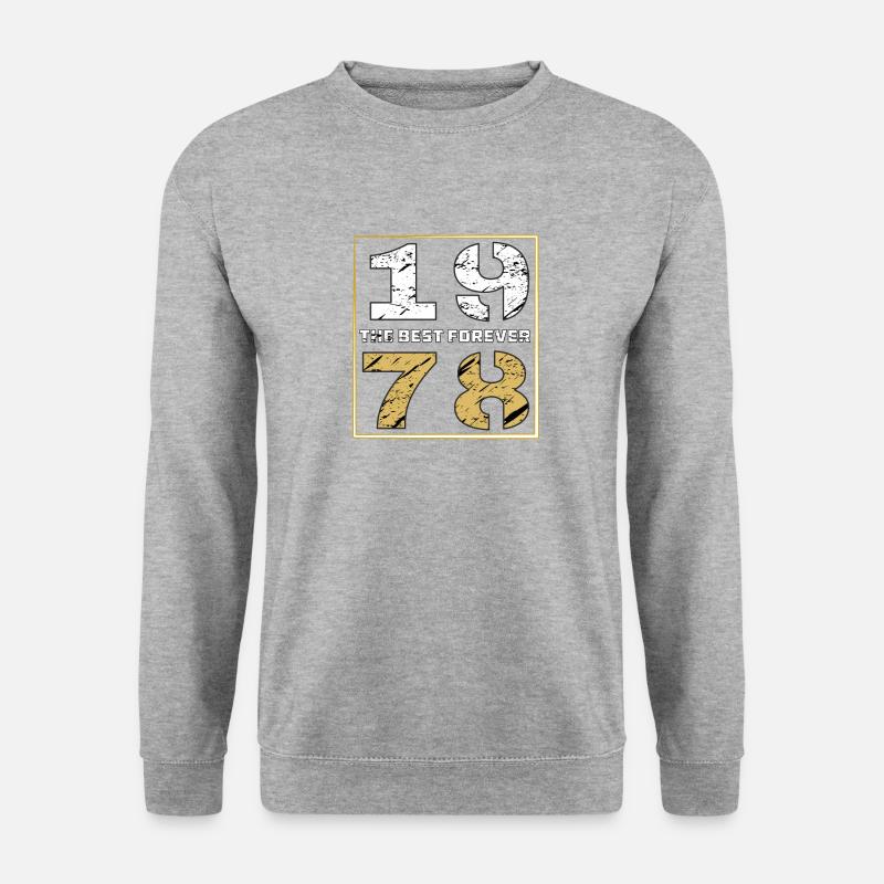 THE BEST FOREVER 1978 - Unisex Pullover - Weißgrau meliert