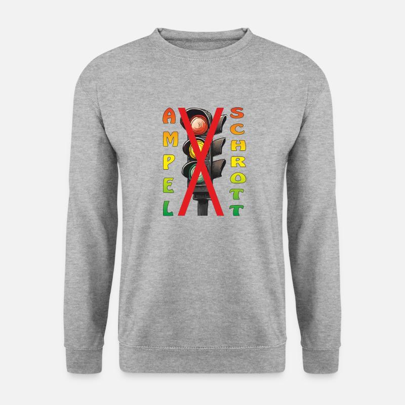 TRAFFIC LIGHT SCRAP - Unisex Sweatshirt - salt & pepper