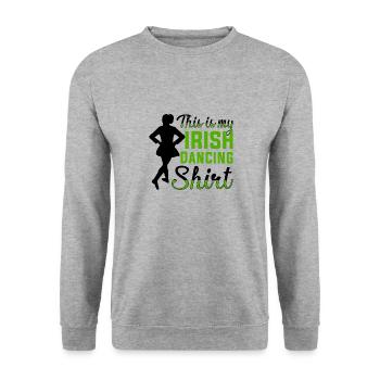 Irish Dance Irish Dancing - Unisex Sweatshirt - salt & pepper - Front - Alina (178cm) & Michal (187cm)