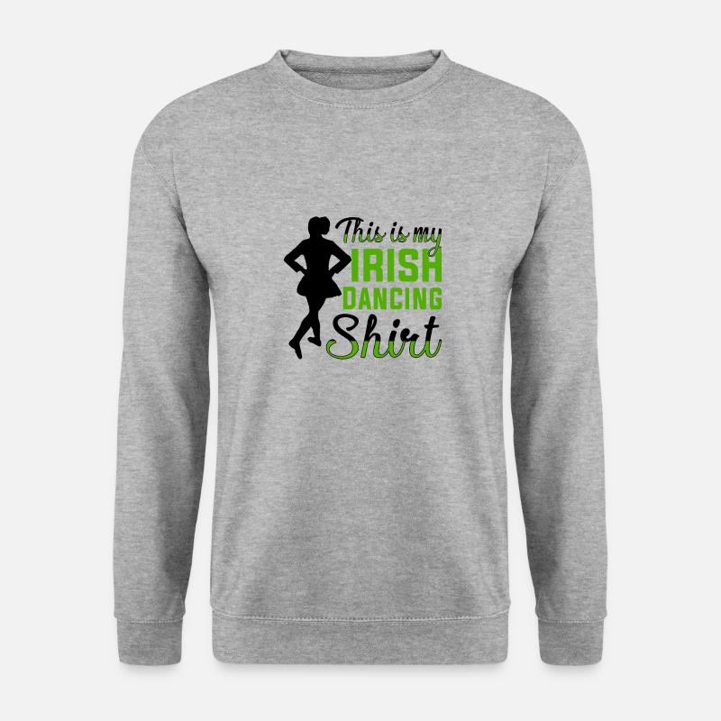 Irischer Tanz Irisches Tanzen - Unisex Pullover - Weißgrau meliert