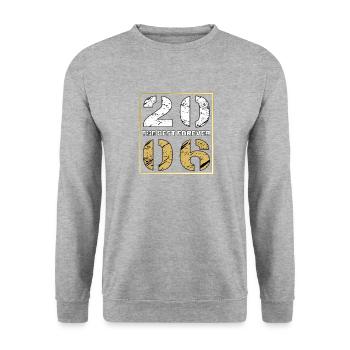 THE BEST FOREVER 2006 - Unisex Sweatshirt - salt & pepper - Front - Alina (178cm) & Michal (187cm)