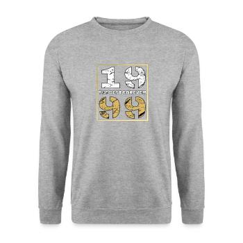 THE BEST FOREVER 1999 - Unisex Sweatshirt - salt & pepper - Front - Alina (178cm) & Michal (187cm)