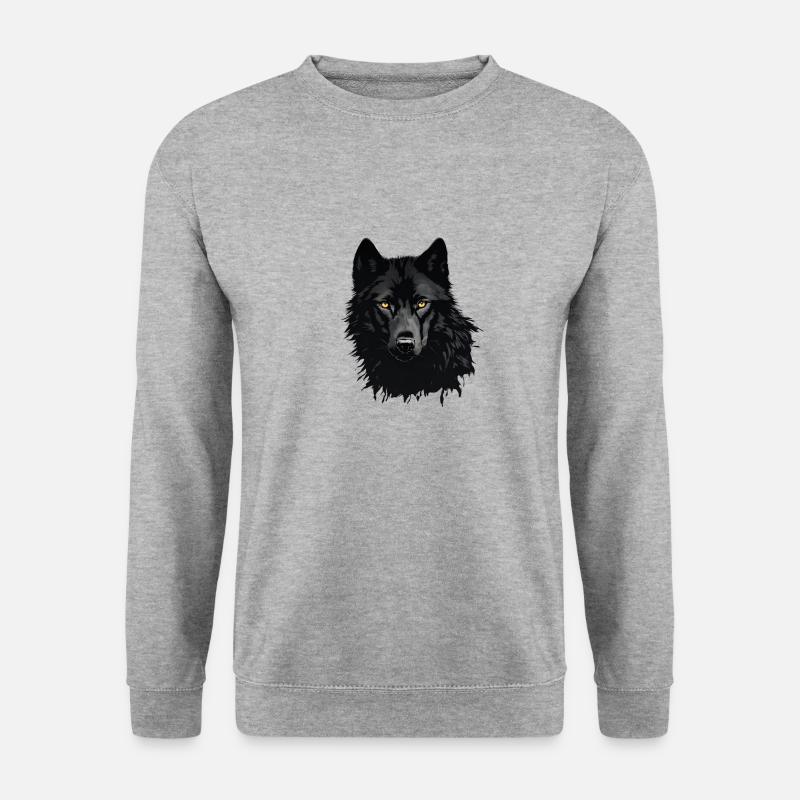 Black Wolf - Unisex Sweatshirt - salt & pepper