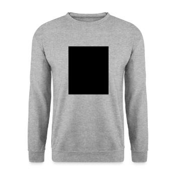 BLACK Bar Noir Censuré - Sweat-shirt Unisexe - gris chiné - Devant - Alina (178cm) & Michal (187cm)