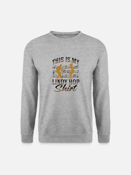 Lindy Hop Swing Dance - Unisex Pullover - Weißgrau meliert