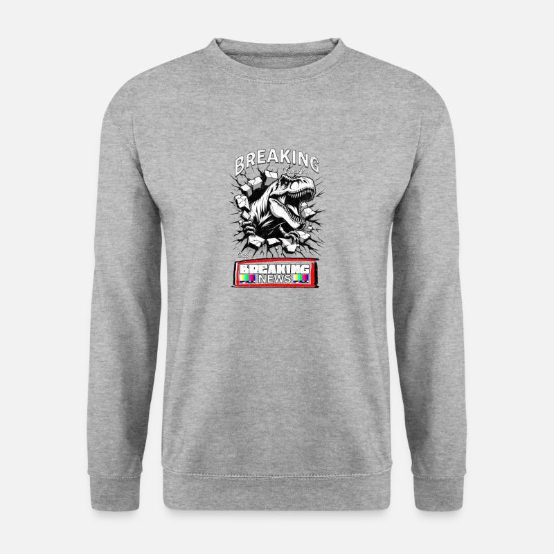The Ultimate Newsbreaker - Unisex Pullover - Weißgrau meliert