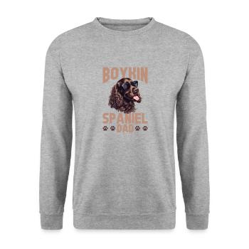 Boykin Spaniel Race de chien Boykin Spaniel papa - Sweat-shirt Unisexe - gris chiné - Devant - Alina (178cm) & Michal (187cm)
