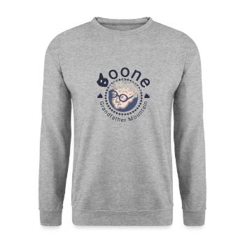 Boone - Grandfather Mountain - North Carolina - Unisex Sweatshirt - salt & pepper - Front - Alina (178cm) & Michal (187cm)