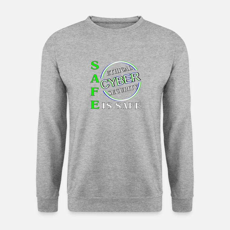 Ethical Cyber Security SAFE - Unisex Sweatshirt - salt & pepper