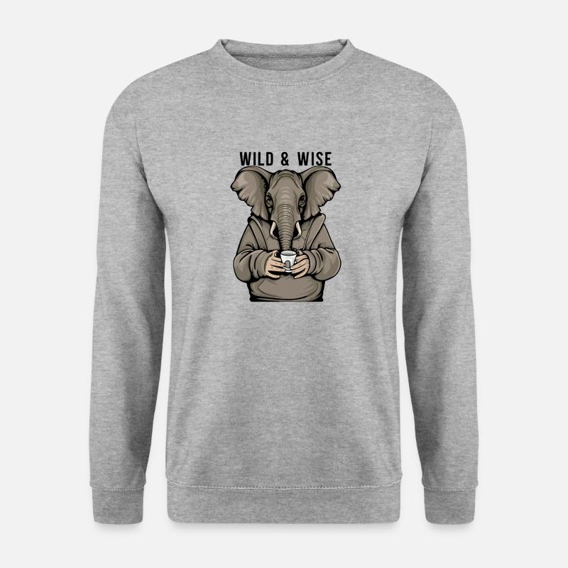 ELEPHANTS - Unisex Sweatshirt - salt & pepper