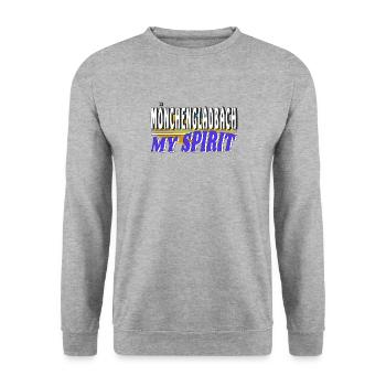 MÖNCHENGLADBACH MY SPIRIT - Unisex Sweatshirt - salt & pepper - Front - Alina (178cm) & Michal (187cm)