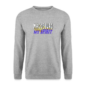 MAGDEBOURG MON - Sweat-shirt Unisexe - gris chiné - Devant - Alina (178cm) & Michal (187cm)
