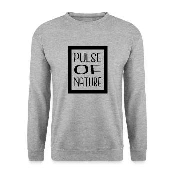 Heartbeat Steady Heartbeat Heartbeat Sensations - Unisex Sweatshirt - salt & pepper - Front - Alina (178cm) & Michal (187cm)