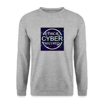 Ethical Cyber Security - Unisex Sweatshirt - salt & pepper - Front - Alina (178cm) & Michal (187cm)
