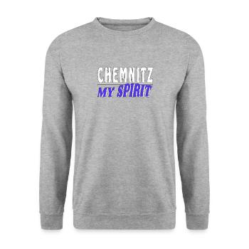 CHEMNITZ MON - Sweat-shirt Unisexe - gris chiné - Devant - Alina (178cm) & Michal (187cm)