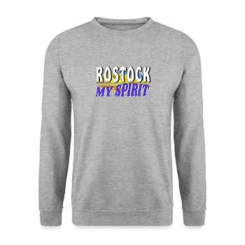 ROSTOCK MON - Sweat-shirt Unisexe - gris chiné - Devant - Alina (178cm) & Michal (187cm)