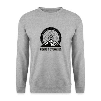 Routes Surestimées VTT VTT VTT - Sweat-shirt Unisexe - gris chiné - Devant - Alina (178cm) & Michal (187cm)