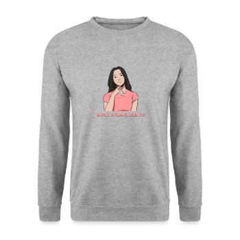 Philippines Filipina Flag Dalagang I Gift - Unisex Sweatshirt - salt & pepper - Front - Alina (178cm) & Michal (187cm)