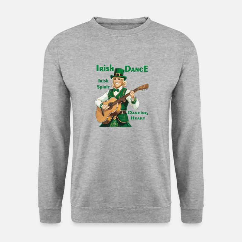 IRISH DANCE - Unisex Pullover - Weißgrau meliert