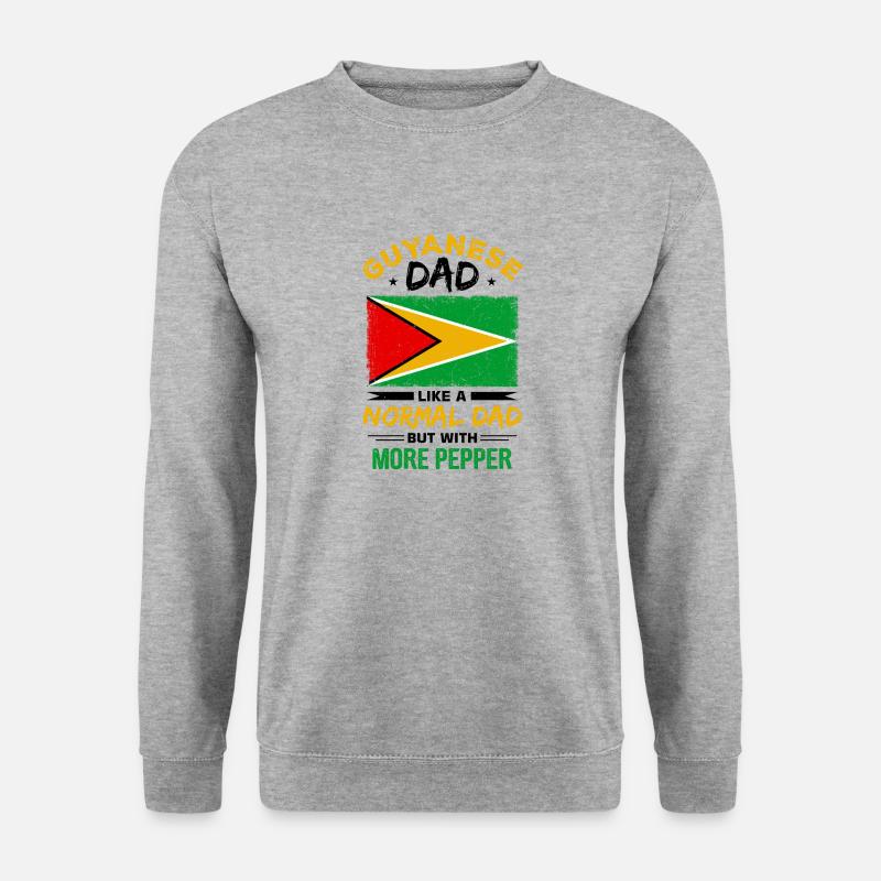 Stolzer Guyanese - Unisex Pullover - Weißgrau meliert