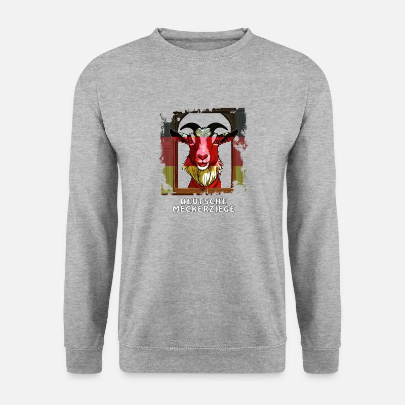GERMAN COMPLAINING GOAT - Unisex Sweatshirt - salt & pepper