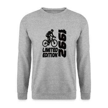 Édition limitée 1992 Vélo en édition limitée - Sweat-shirt Unisexe - gris chiné - Devant - Alina (178cm) & Michal (187cm)