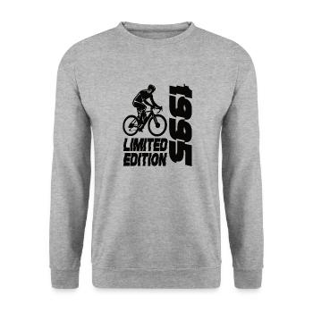 Édition limitée 1995 Vélo en édition limitée - Sweat-shirt Unisexe - gris chiné - Devant - Alina (178cm) & Michal (187cm)
