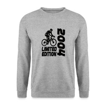 Limited Edition 2004 Limited Edition Fahrrad - Unisex Pullover - Weißgrau meliert - Vorne - Alina (178cm) & Michal (187cm)