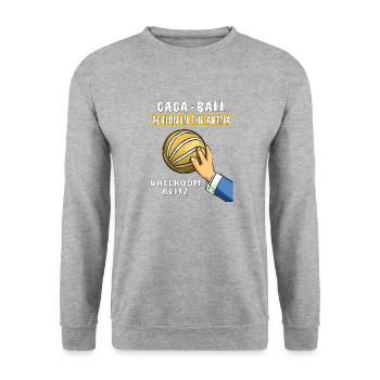 GAGA BALL ACTION IN THE ARENA BALLROOM BLITZ - Unisex Pullover - Weißgrau meliert - Vorne - Alina (178cm) & Michal (187cm)