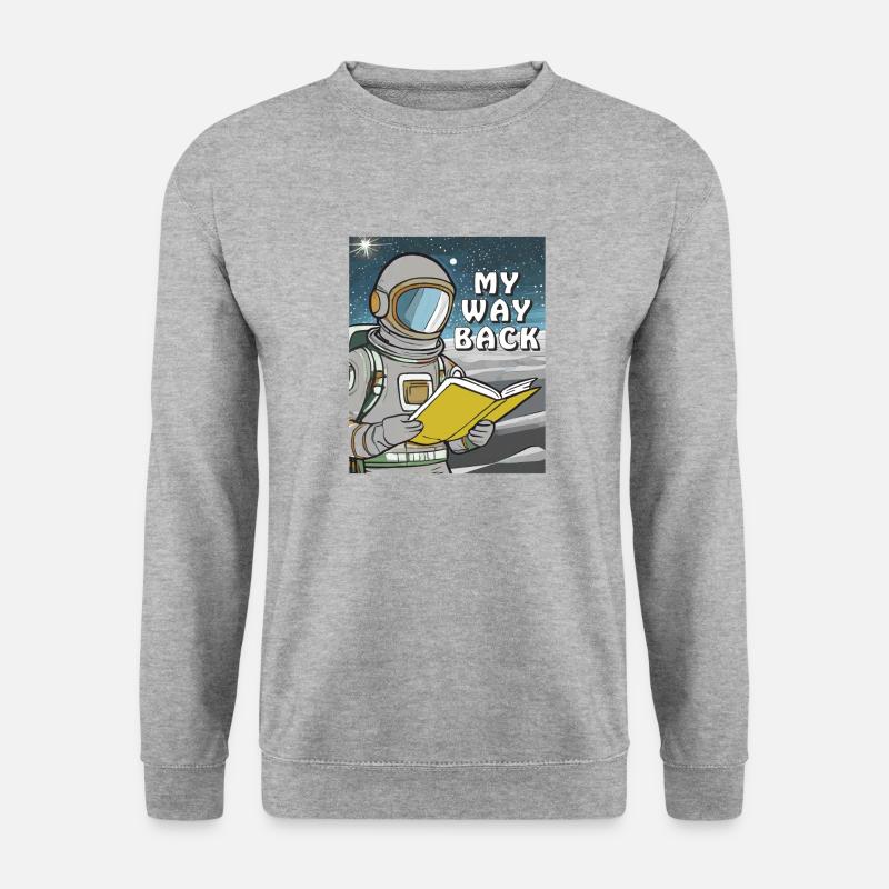 ASTRONAUT BUCH MY WAY BACK - Unisex Pullover - Weißgrau meliert