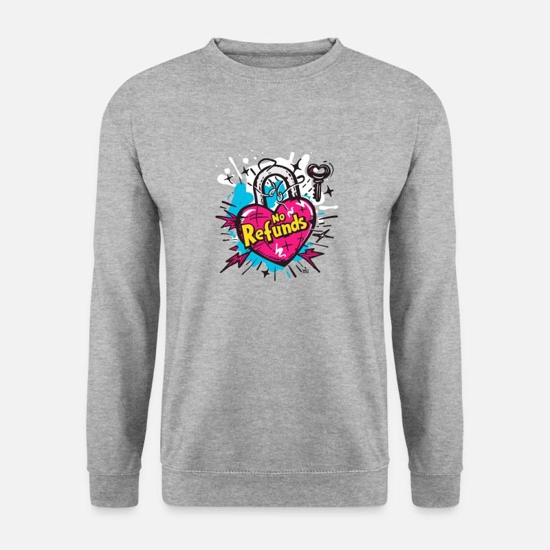 Chroniken der eingesperrten Liebe - Unisex Pullover - Weißgrau meliert