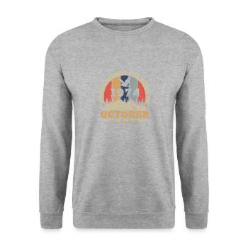 Legendary since October 1974 Vintage - Unisex Sweatshirt - salt & pepper - Front - Alina (178cm) & Michal (187cm)