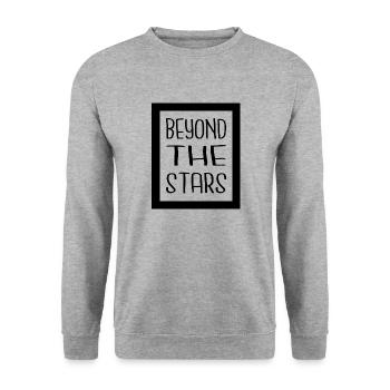 bday cool exploration quotes cosmic adventures - Unisex Pullover - Weißgrau meliert - Vorne - Alina (178cm) & Michal (187cm)