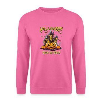 HALLOWEEN TRICK OR TREAT - Sweat-shirt Unisexe - rose - Devant
