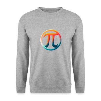 Pi Day Nerd Geek Love Math Pi Symbole Enfants Hommes - Sweat-shirt Unisexe - gris chiné - Devant - Alina (178cm) & Michal (187cm)