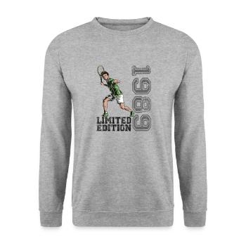 Édition limitée 1989 Édition limitée Tennis - Sweat-shirt Unisexe - gris chiné - Devant - Alina (178cm) & Michal (187cm)