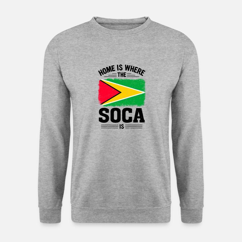Soca Dance Guyana - Unisex Pullover - Weißgrau meliert