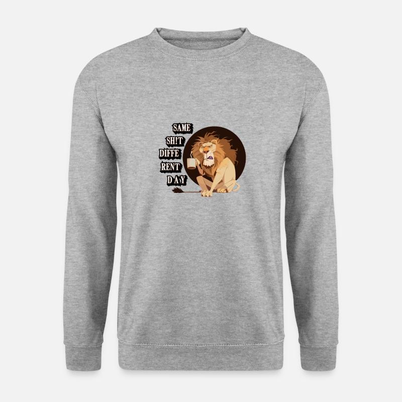 Same Sh!t different Day - Unisex Pullover - Weißgrau meliert