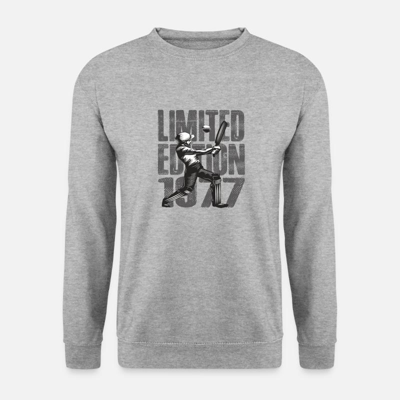 Limited Edition 1977 Limited Edition Cricket - Unisex Pullover - Weißgrau meliert