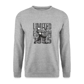 Limited Edition 1995 Limited Edition Cricket - Unisex Sweatshirt - salt & pepper - Front - Alina (178cm) & Michal (187cm)