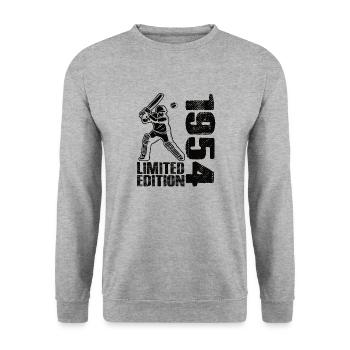 Édition limitée 1954 Édition limitée Cricket - Sweat-shirt Unisexe - gris chiné - Devant - Alina (178cm) & Michal (187cm)